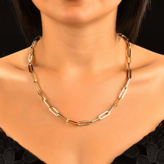Luxe Cuban Link Necklace & Bracelet Set - 18K Gold Plated