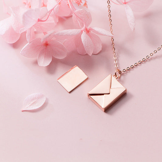 Envelop Necklace Lover Letter Pendant