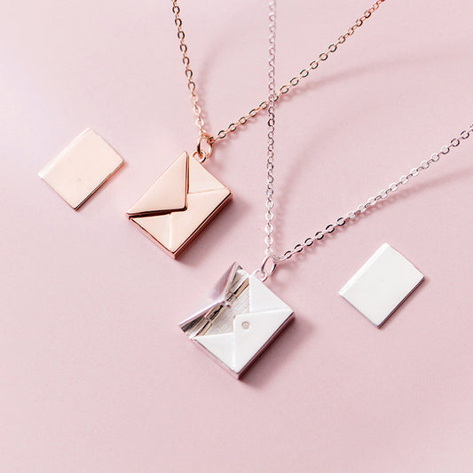 Envelop Necklace Lover Letter Pendant